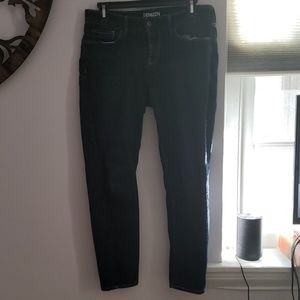 Dark straight leg jeans
